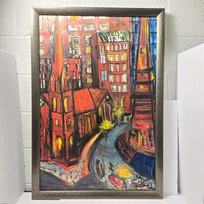 Dorothy Kandrac Art Print on Canvas, Framed 27x39"
