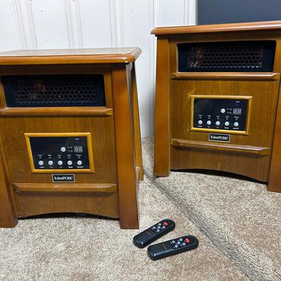 Edenware Model A5843 Eden Pure CopperHX W3 Infrared Heater, Walnut Finish (2)