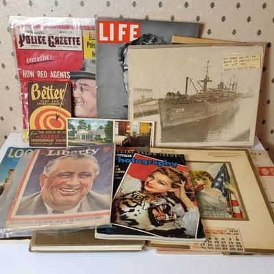 Vintage Ephemera: Life magazines, postcards & more