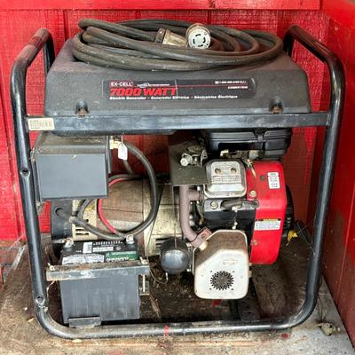Devilbiss Ex-Cell 7000 watt gas generator model exgbve7010 - HEAVY, Untested