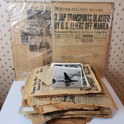 Historic newspapers and press photos