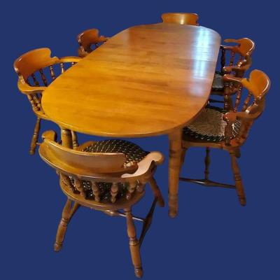 Heywood Wakefield Table & Six Chairs