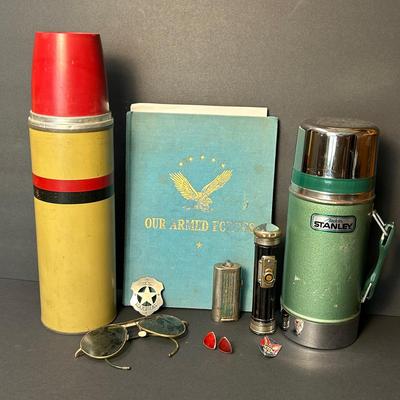 Ships for Victory Pin, Sterling Cufflinks, Chase & Eveready Flashlights & More Vintage Collectibles