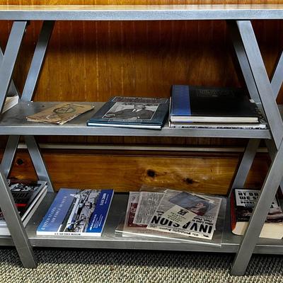 Silver Wood Bookcase 35x14x33