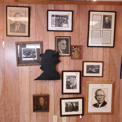 FDR related images - framed 9x7” to 23x17”
