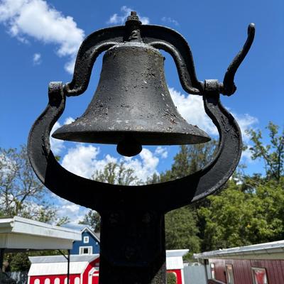 Cast Iron School Bell No. 2 - 16” Diameter - BRING Sawzall To Cut Post