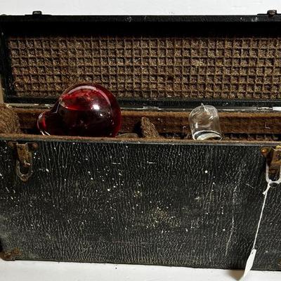 Vintage Autofyrstop fire extinguisher grenades in case