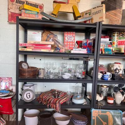 Toys, games, glassware, pots and pans....