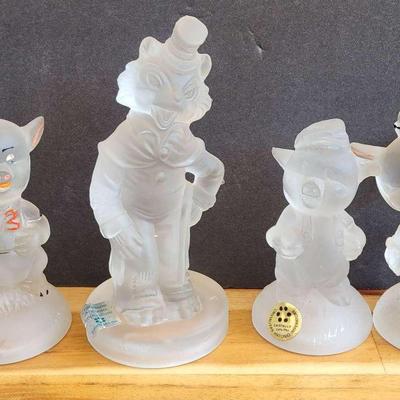 Crystal Walt Disney Productions 3 Little Pigs & Honest John  The Fox.