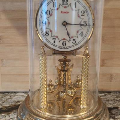 Vintage Kundo 400 Day Anniversary Clock - Plastic Dome - Made In Germany