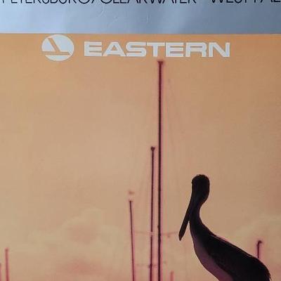 Vintage Eastern Airlines Florida's Beaches Poster (40x27)
