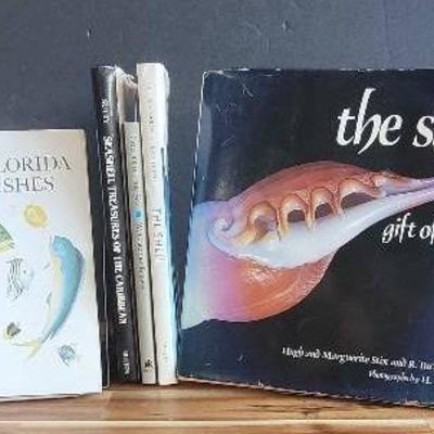 Coastal & Marine Life Book Lot – Shells, Fishes & Ocean Wonders
