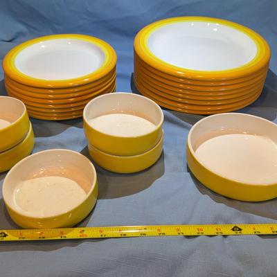 Vintage Mikasa Sunshine Yellow Dishware