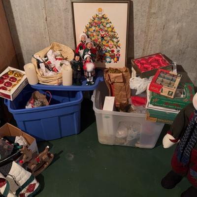 Large Lot Of Christmas Items