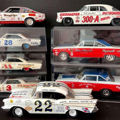 Fireball Roberts, Sox & Martin, and Kiekhaefer Mercury Model Car Collection