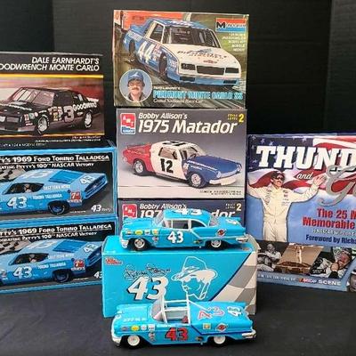 Richard Petty, Dale Earnhardt, Bobby Allison & Terry Labonte Models & Die-Cast Collection with Book