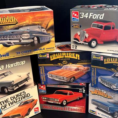 Dukes of Hazzard, ’34 Ford, and Classic Chevy Model Kit Collection