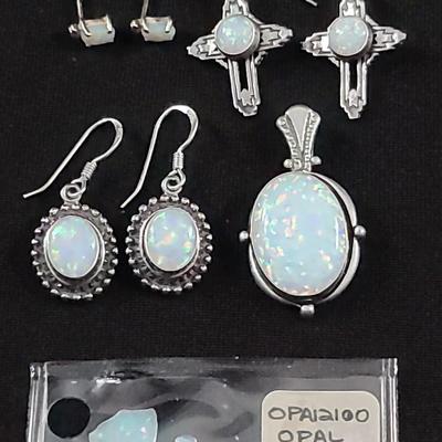 Diamond, Opal And Sterling Jewelry 