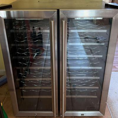 Wine Enthusiast 48-Bottle Silent Wine Refrigerator with Dual Doors