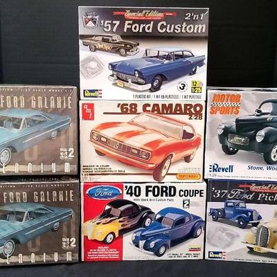 AMT & Revell Model Kits – ’63 Ford Galaxie, ’68 Camaro Z/28, ’40 Ford Coupe & More