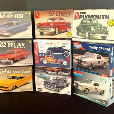 Shelby GT-350R, Black Widow Chevy & Model Car Kit Collection