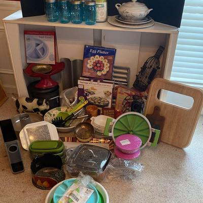 Kitchen Essentials Collection – Blue Mason Jars, Cookware, Cutting Boards & Serving Pieces