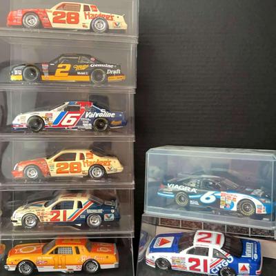 NASCAR Die-Cast Collection Featuring Davey Allison, Rusty Wallace & Mark Martin