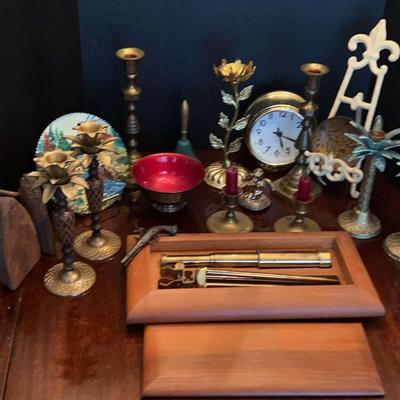 Brass Decor Collection with Nautical Telescope
   