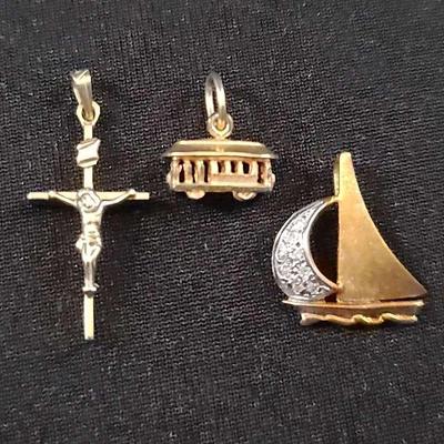 14K And Sterling Pendants
