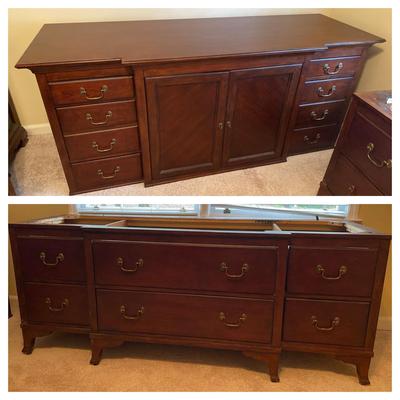 Two-Piece Wooden Dresser
