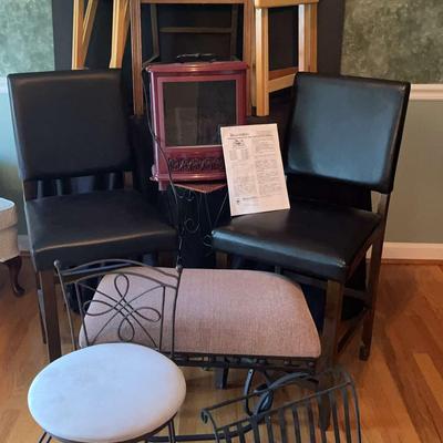 Furniture Assortment with Vent-Free Gas Log Heater