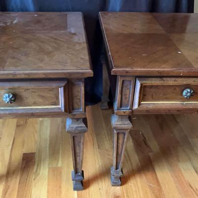 Pair of Drexel Wooden End Tables
