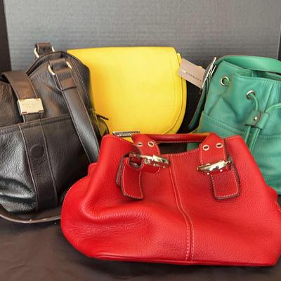 Liz Claiborne & Tignanello Leather Handbag Collection