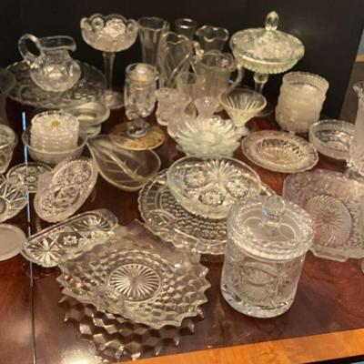 Collection of Glass & Crystal Serveware and Décor