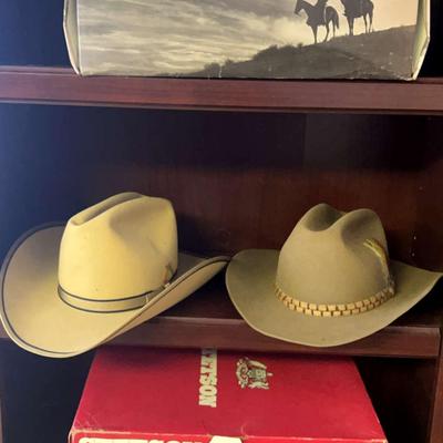 Ride Tall in the Saddle with Two Stetson Cowboy Hats