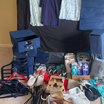 Clothing Essential Collection with Storage, Shoes, and Hangers
