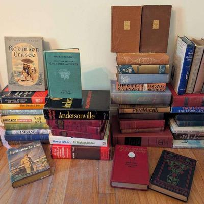 Vintage & Classic Book Collection – Featuring Robinson Crusoe (1946), Darwin, Sherlock Holmes & More