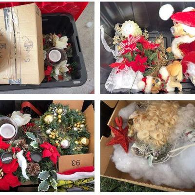 Christmas/Winter Holiday Decor Mystery Lot (Does Not Include Plastic Bins)