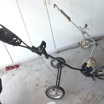 2 Foldable Golf Bag Carriers by Bag Boy