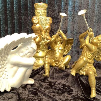 Cherub Decorative Angelic Vintage Baby Figures