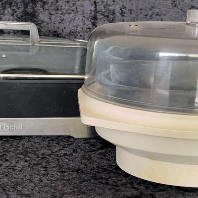 West Bend Electric Skillet And Rice Steamer Basket 2 Pieces