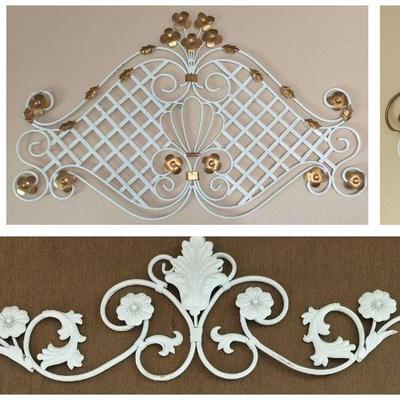 4 Piece French Metallic Home Decor Wall Art