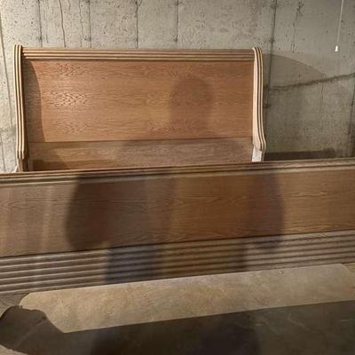 Wooden Sleigh Bedframe