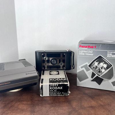 Polaroid Camera, Kodak Camera, Pana-vue Lighted Slide Viewer
