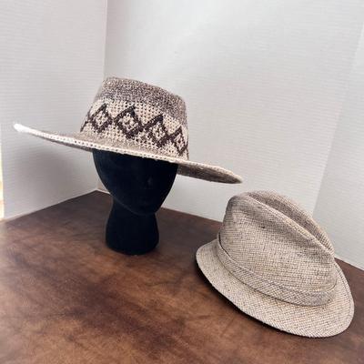 Vintage Hobbs 5th Ave NY Fedora Hat Tweed, Alpaca Cowboy Hat