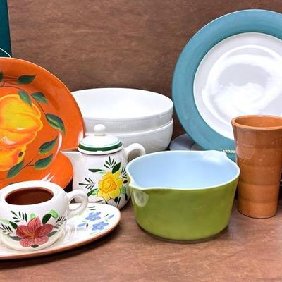 “Noritake,” “Pyrex,” “Bauer,” and “Stangl” Dishes 