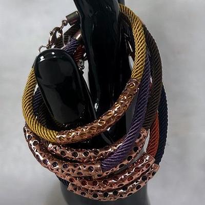 Colorful Copper Bracelet Set