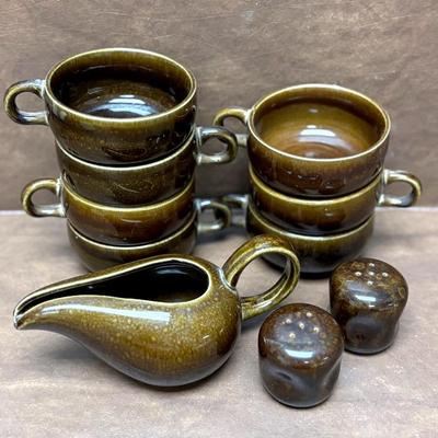 “Russel Wright” Brown Glazed Dishes #2