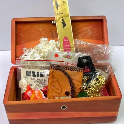 “Lane” Cedar Box with Trinkets 
