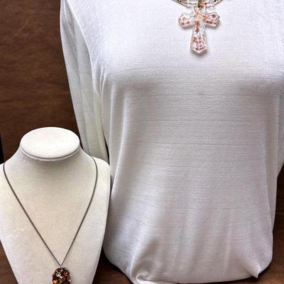 “ Cynthia Gale” Beaded Cross Necklace and More 
